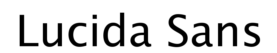 Lucida Sans Regular Font Download Free
